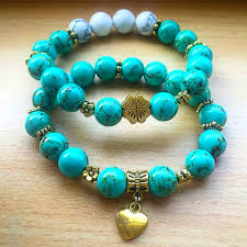 تصویر 1 از سنگ فیروزه مناسب ساخت گردنبند و گوشواره‌ های شیک